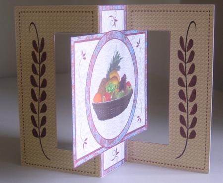 Basket of Fruit Get Well Card by Denise Bending