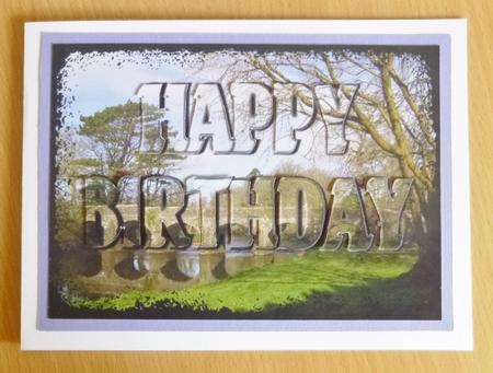 Deer Bridge See Through Letter Card by Denise Bending