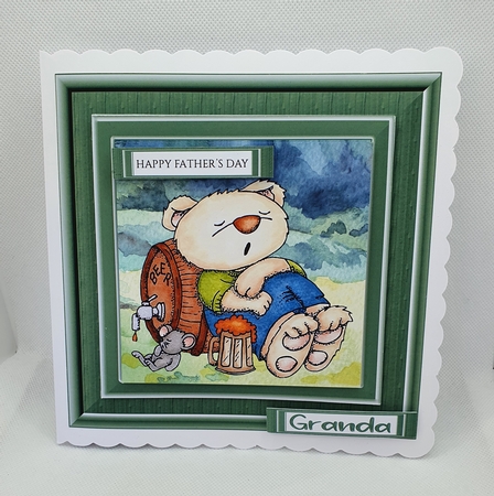 Cute Beer Bear Birthday or Fathers Day Topper Featured Gallery Photo