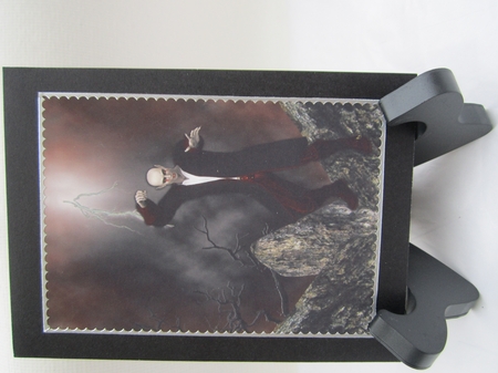 Lightening Strikes Deckle Edge Stacker by Denise Lada