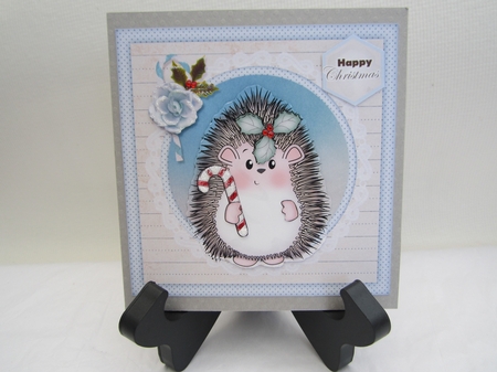 Hedgy with Candy Cane Mini Kit by Denise Lada