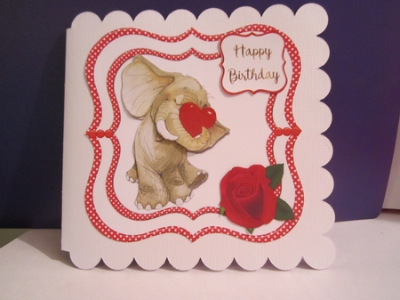 Cute Elephant by Denise Lada