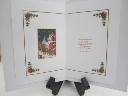 Vintage Father Christmas Insert 2 by Denise Lada