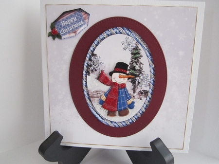 Christmas Time Backgrounds 8 8x8 by Denise Lada