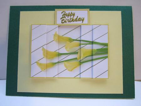 Beautiful Yellow Calla Lilys Side Stacker by Denise Lada