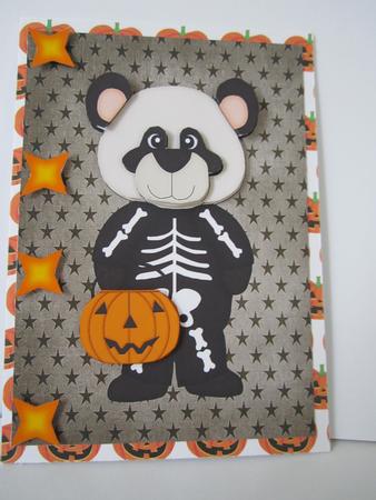 Halloween Skeleton Bear by Denise Lada