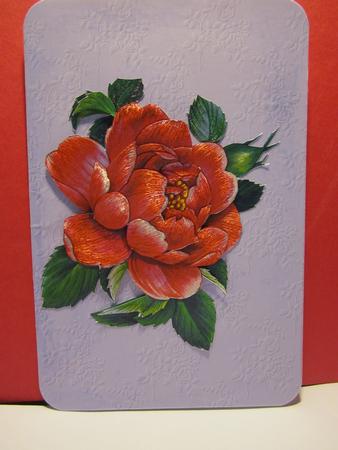 Lilac Embossed Rose by Denise Lada
