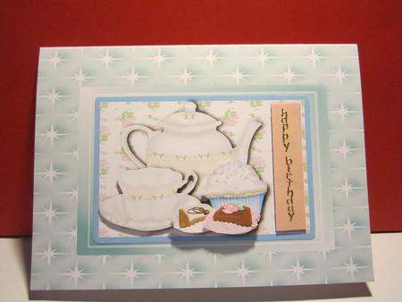 Turq Star Background Paper by Denise Lada