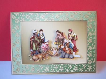 A4 Metallic Flowers Plain Card Base by Denise Lada