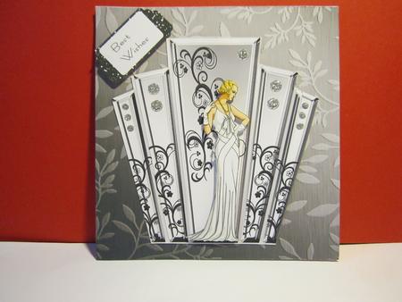 Elegant Metallic Words Matching Backing Paper by Denise Lada
