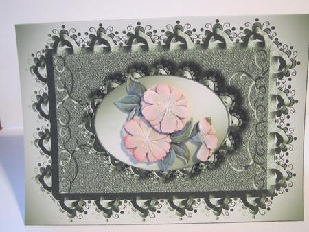 Grace Metallic Embossed Frame Plain Card 3 by Denise Lada