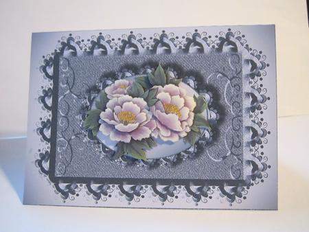 Grace Metallic Embossed Frame Plain Card 5 by Denise Lada