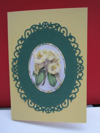 Yellow Flower Decopauge by Denise Lada
