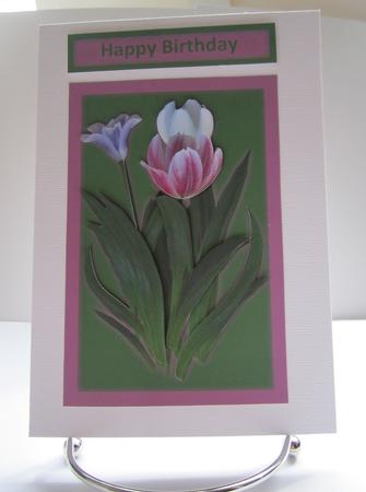 Purple Flowers Topper by Denise Lada