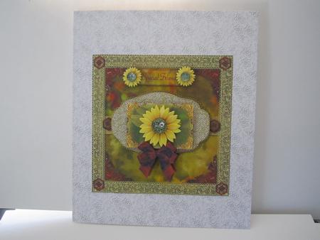 Painted Sunflower Quick Card by Denise Lada