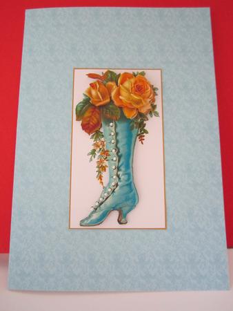 Blue Victorian Backing by Denise Lada