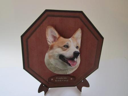 Welsh Pembroke Corgi Plaque & Stand by Denise Lada