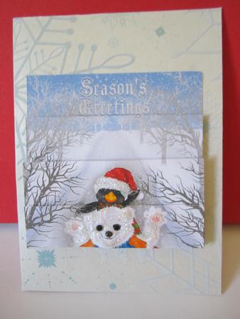 Christmas Penguin and Bear Bottom Stacker by Denise Lada