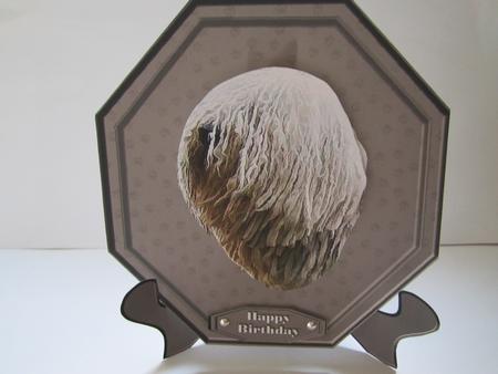 Komondor Plaque & Stand by Denise Lada