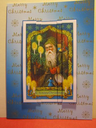 Santa with Candles by Denise Lada