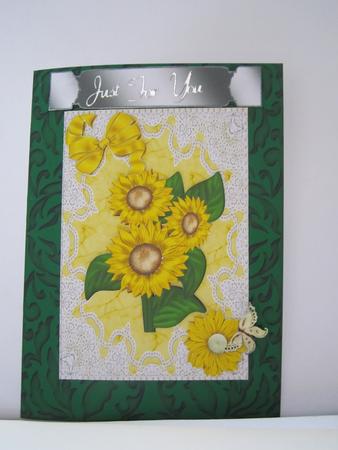 Yellow Flowers on Lace by Denise Lada