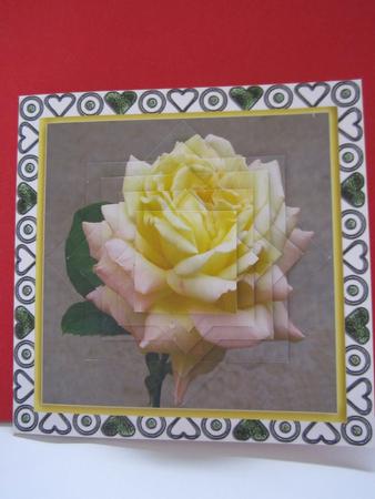 Yellow Rose - Pyramid with a Twist by Denise Lada