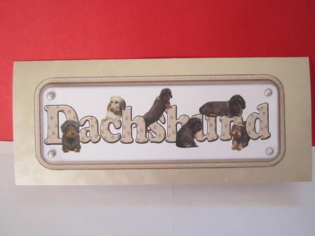 Dachshund Name Sign by Denise Lada