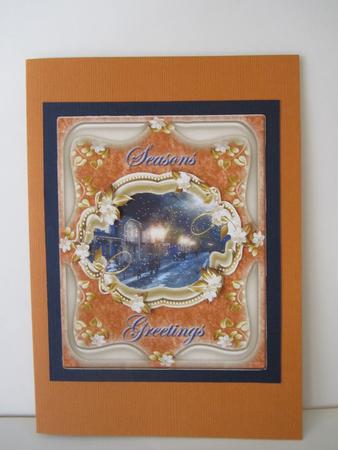 Gorgeous Greeting Topper #4 -orange Tones by Denise Lada