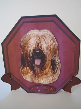 Briard Plaque & Stand by Denise Lada