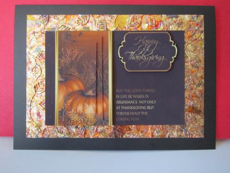 Stylish Pumpkin Thanksgiving Quick Card by Denise Lada