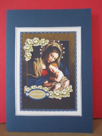 Madonna and Child Card Front by Denise Lada