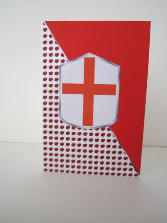 St Georges Day Card Front 2 by Denise Lada