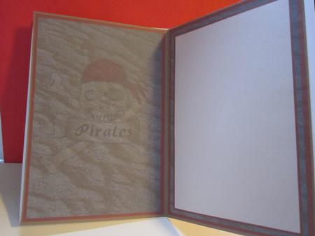 Pirate Lovers Birthday Card Insert by Denise Lada