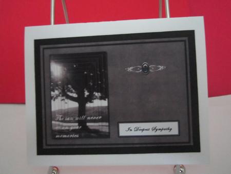 The Sun Will Never Set Sympathy Card Front by Denise Lada