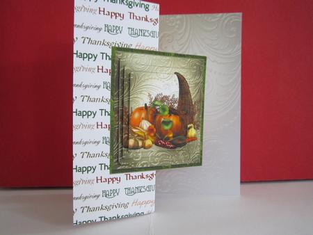 Thanksgiving Fold Back Card by Denise Lada