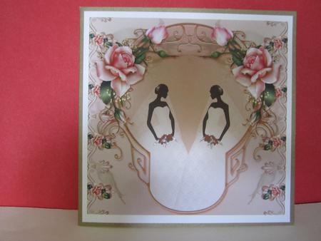 Vintage Wedding Silhouette Reflection by Denise Lada