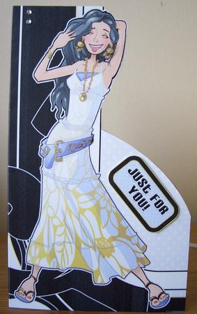 White and Gold Girl Shaped. by Denise MacLachlan