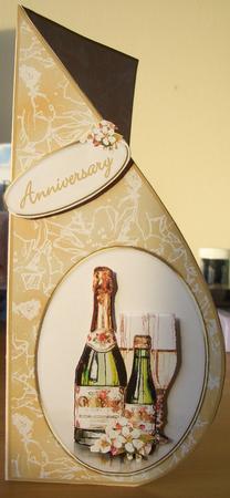 Champagne & Flowers Teardrop by Denise MacLachlan