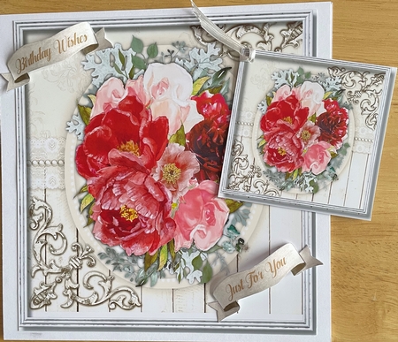 7x7 Beautiful Red Passion  by Denise Mason