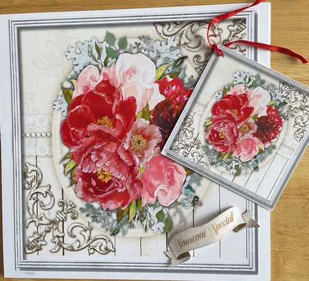 7x7 Beautiful Red Passion  by Denise Mason