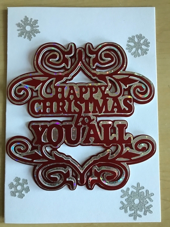 Happy Christmas To You All Topper  by Denise Mason