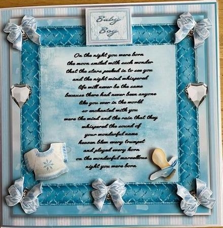  8X8 Beautiful Baby Boy  by Denise Mason
