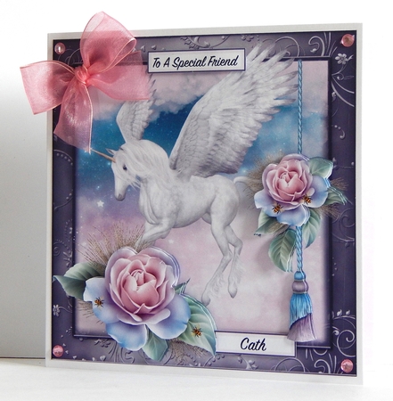 Fantasy Dreams Topper with Decoupage by Denise Murray