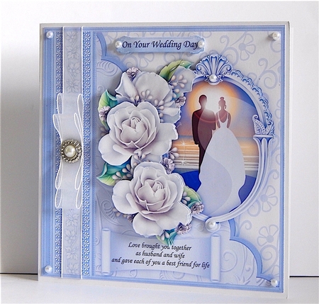 Wedding Day at Sunset 8x8 Decoupage Mini Kit by Denise Murray