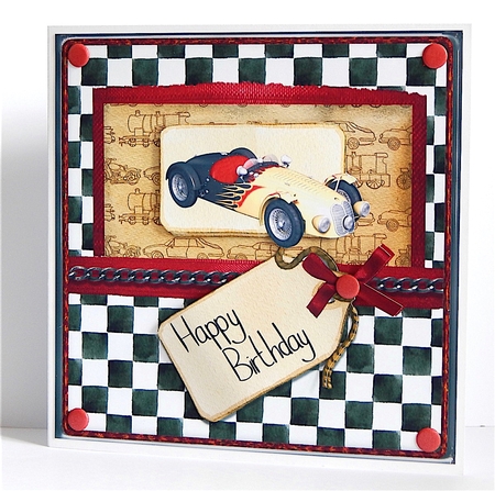 PS161 Race Car Front by Denise Murray