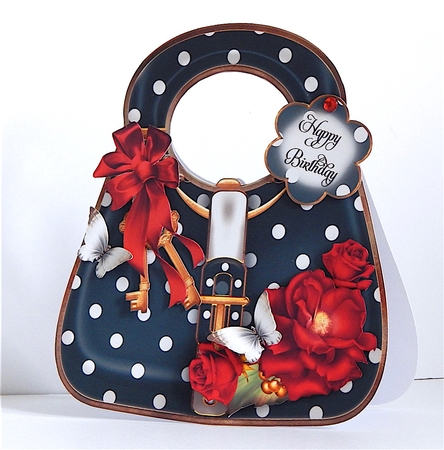 Polka Dot Handbag Card Mini Kit by Denise Murray