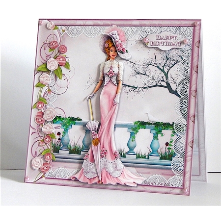 Elegant Fashion Ladies, Dusky Rose Mini Kit by Denise Murray