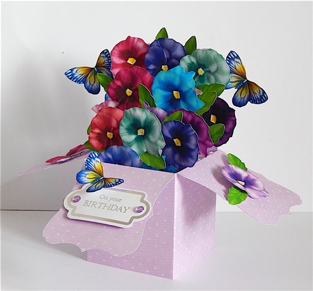 Pansy Mix 2 Collage Sheet by Denise Murray