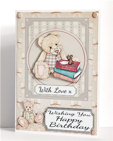 Teddy with Books by Denise Murray