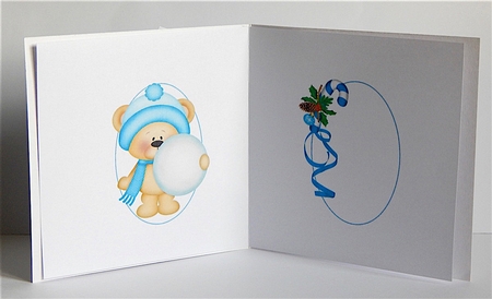 Ted plays in the snow insert by Denise Murray